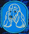Poodle Embroidered Patch for Poodle Lovers - Click to Enlarge