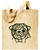 Pug Embroidered Tote Bag #1 - Click for More Information