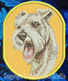 Schnauzer BT3073 Embroidered Patch for Schnauzer Lovers - Click to Enlarge
