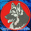 Shiloh Shepherd High Definition Profile #1 Embroidered Patch for Shiloh Shepherd Lovers - Click to Enlarge