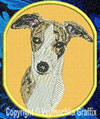 Whippet BT3413 Embroidered Patch for Whippet Lovers - Click to Enlarge
