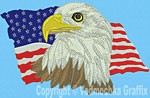 Eagle USA-Flag - Vodmochka Embroidery Design Picture - Click to Enlarge