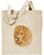 Lion High Definition Portrait #3 Embroidered Tote Bag #1 - Click for More Information