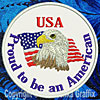 A Proud American - 8" Extra Large Embroidery Patch