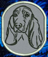 Basset Hound Portrait #1 - 4" Medium Embroidery Patch