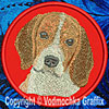 Beagle - HD Portrait #1 10" Double Extra L Embroidery Patch