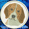 Beagle - HD Portrait #1 - 8" Extra Large Embroidery Patch