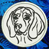 Beagle Portrait #1 - 4" Medium Embroidery Patch