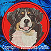 Bernese Mountain Dog BT3514 - 6" Large Embroidery Patch