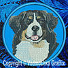 Bernese Mountain Dog BT3514 - 6" Large Embroidery Patch