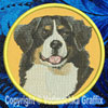 Bernese Mountain Dog BT3514 - 6" Large Embroidery Patch