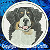 Bernese Mountain Dog BT3514 - 6" Large Embroidery Patch