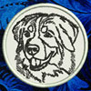 Bernese Mountain Dog Portrait #1 - 4" Medium Embroidery Patch