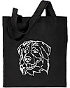 Bernese Mountain Dog Portrait #1 Embroidered Tote Bag #1