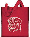 Bernese Mountain Dog Portrait #1 Embroidered Tote Bag #1