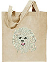 Bichon Frise Portrait #1 Embroidered Tote Bag #1