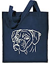 Boxer Portrait #1 Embroidered Tote Bag #1