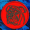 Bulldog Portrait #1 - 8" Extra Large Embroidery Patch