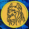 Cane Corso Italian Mastiff Portrait - 3" Small Embroidery Patch