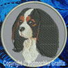 Cavalier Spaniel BT3412 - 8" Extra Large Embroidery Patch