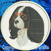 Cavalier Spaniel BT3412 - 8" Extra Large Embroidery Patch