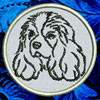 Cavalier Spaniel Portrait #1 - 4" Medium Embroidery Patch