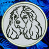 Cavalier Spaniel Portrait #1 - 3" Small Embroidery Patch