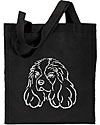 Cavalier King Charles Spaniel Portrait #1 Embroidered Tote Bag#1