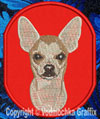 Chihuahua - BT3108 - 8" Extra Large Embroidery Patch