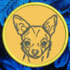 Chihuahua Portrait #1 - 4" Medium Embroidery Patch