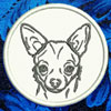 Chihuahua Portrait #1 - 4" Medium Embroidery Patch