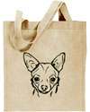Chihuahua Portrait #1 Embroidered Tote Bag #1