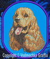 Cocker Spaniel BT2395 - 8" Extra Large Embroidery Patch