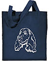 Cocker Spaniel Portrait#1 Embroidered Tote Bag #1