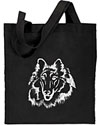 Collie Portrait #1 Embroidered Tote Bag #1