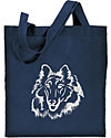 Collie Portrait #1 Embroidered Tote Bag #1