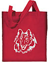 Collie Portrait #1 Embroidered Tote Bag #1