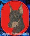 Doberman BT2392 - 8" Extra Large Embroidery Patch