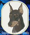 Doberman BT2392 - 8" Extra Large Embroidery Patch