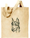 Doberman Portrait #1 Embroidered Tote Bag #1