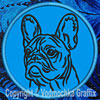 French Bulldog Portrait #2A - 4" Medium Embroidery Patch