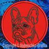 French Bulldog Portrait #2A - 4" Medium Embroidery Patch