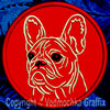 French Bulldog Portrait #2C - 4" Medium Embroidery Patch