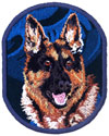 German Shepherd HD Portrait #1 - 4" Embroidery Patch