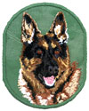 German Shepherd HD Portrait #1 - 4" Embroidery Patch