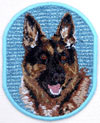 German Shepherd HD Portrait #1 - 4" Embroidery Patch