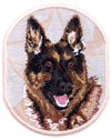 German Shepherd HD Portrait #1 - 4" Embroidery Patch