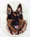 German Shepherd HD Portrait #1 - 4" Embroidery Patch