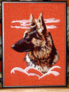 German Shepherd High Definition Profile #1 on Canvas 9X12