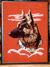 German Shepherd High Definition Profile #1 on Canvas 9X12 - Click Image to Close